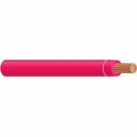 UNIFIED WIRE & CABLE 8 AWG UL THHN Building Wire, Bare copper, 19 Strand, PVC, 600V, Red, Sold by the FT 000000000020490905